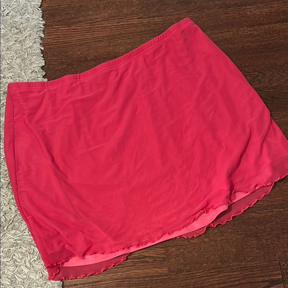 Vibrant Pink Mini Skirt